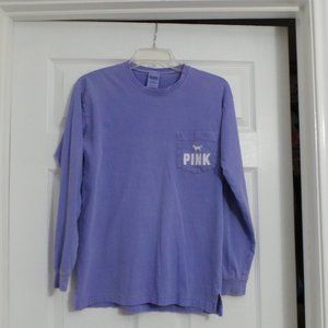 Victoria Secret "Pink" Long-sleeved Purple Shirt